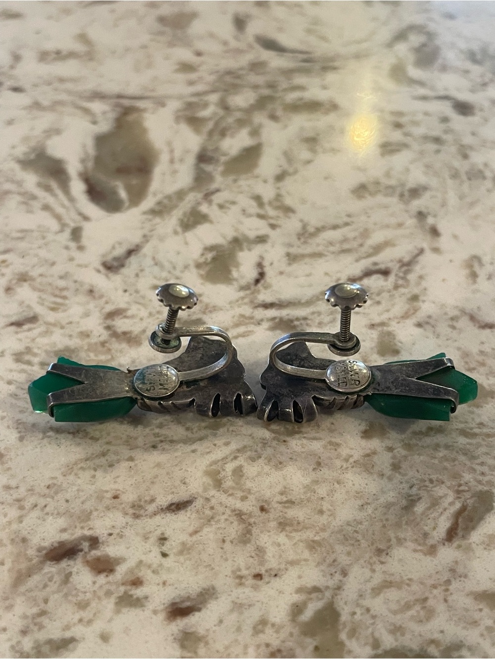 ✨ Rare Find ✨ 1940s "Pre-Eagle" Mexican Modernist 4-piece Taxco Rubi Ramirez. - Picture 7 of 8